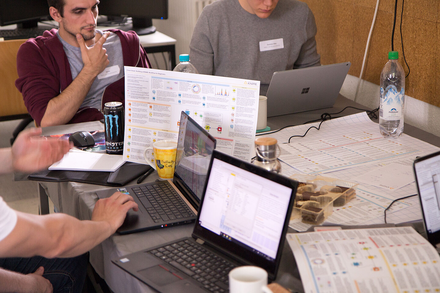 Studierende beim Data Hackathon am 17./18. Mai 2019 an der HTWK Leipzig (Foto: Gerold Bausch)