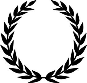 grafische Darstellung eines Lorbeerkranzes
