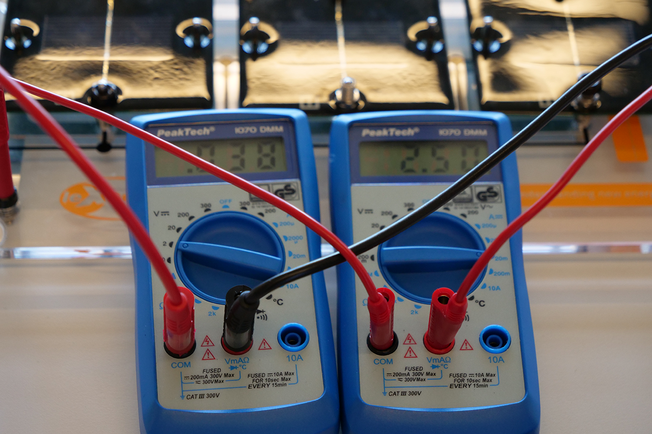 Nahaufnahme von Messgeräten